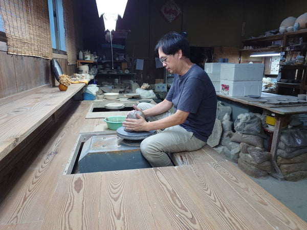 国造焼線文カップペアセット　